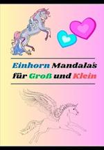 Einhorn Mandalas für Groß und klein