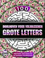 100 doolhoven voor volwassenen, grote letters