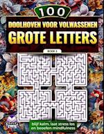 100 doolhoven voor volwassenen, grote letters