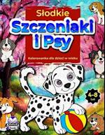 Slodkie szczeniaki i psy Kolorowanka dla dzieci w wieku 4-8 lat