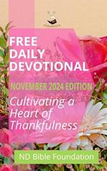 Free Daily Devotional November 2024 Edition