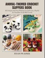 Animal-Themed Crochet Slippers Book