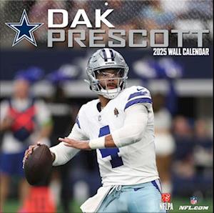 Dallas Cowboys Dak Prescott 2025 12x12 Player Wall Calendar