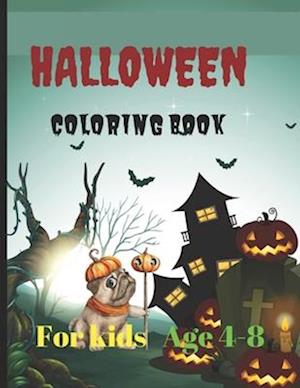 Halloween coloring book for kids : Age 4-8