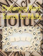 word Puzzle for Adults : Puzzle Books for Adults 