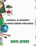 ANIMAL ALPHABET COLORED BOOK FOR KIDS 