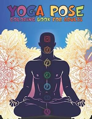 Yoga Pose Coloring Book For Adults