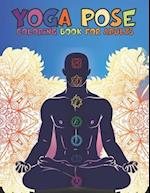 Yoga Pose Coloring Book For Adults