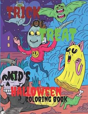 TRICK OR TREAT: Kids halloween coloring book