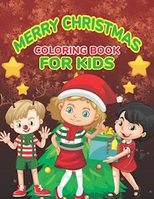 Beautiful Merry Christmas Coloring Book: Christmas Kids Activity easy & funny coloring pages