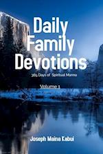 Daily Family Devotions: 365 Days of Spiritual Manna 