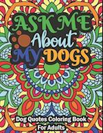 Dog Quotes Coloring Book