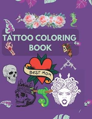 Tattoo Coloring Books For Adults Relaxation