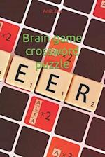 Brain game crossword puzzle 