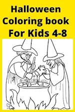 Halloween Coloring book For Kids 4-8 