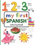 My First Spanish Coloring Book 