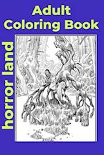 Adult Coloring Book horror land