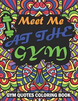 Gym Quotes Coloring Book