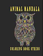 animal mandala coloring book stress