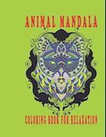 animal mandala coloring book relaxation: creative coloring pages for girls & boys 