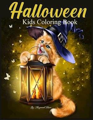 Halloween Kids Coloring Book: 30 Cute Halloween Illustrations to Color for Children Ages 1-5