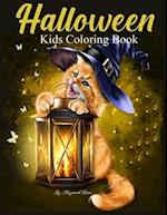 Halloween Kids Coloring Book: 30 Cute Halloween Illustrations to Color for Children Ages 1-5 