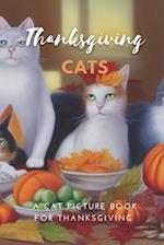 The Book Of Cat Paintings Thanksgiving Cats: Original Works of Cat Art Set To A Thanksgiving Theme 