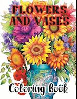 FLOWERS AND VASES COLORING BOOK 