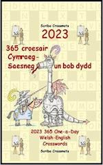 2023 365 croesair Cymraeg-Saesneg un bob dydd