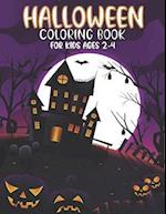 Halloween Coloring Book For Kids Ages 2-4 