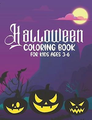 Halloween Coloring Book For Kids Ages 3-6