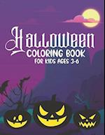 Halloween Coloring Book For Kids Ages 3-6 