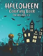 Halloween Coloring Book For Kids Ages 3-9 