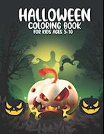 Halloween Coloring Book For Kids Ages 5-10 