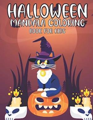 Halloween Mandala Coloring Book For Kids