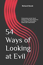 54 Ways of Looking at Evil: Commentary on the Torah Portions of the Week Based on the Writing of Maimonides, Rashi & Rav Soloveitchik 