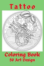 Tattoo Coloring Book 50 Art Design 