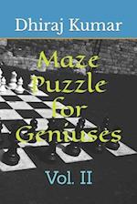 Maze Puzzle for Geniuses: Vol. II 
