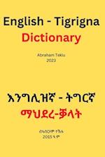 English - Tigrigna Dictionary 
