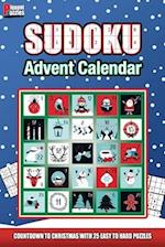 Piquant Puzzles Sudoku Advent Calendar: A Countdown To Christmas Sudoku book for adults and kids 