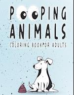 Pooping Animals Coloring Book for Adults