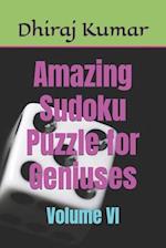 Amazing Sudoku Puzzle for Geniuses: Volume VI 