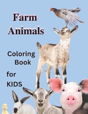 Farm Animals for Kids Coloring Book: Family Pets Series