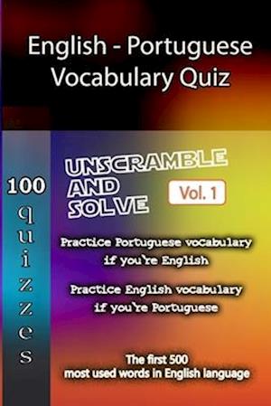 English - Portuguese Vocabulary Quiz - Match the Words - Volume 1