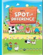 Spot the Differences Kids Activity Book