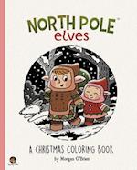 North Pole Elves: A Christmas Coloring Book 
