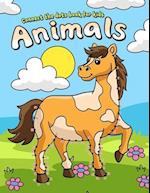 Animals Connect the Dots Book for Kids: Fun with Horse, Bird and Friend Coloring Pages 