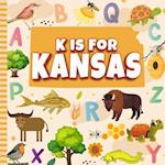 K is For Kansas: The Sunflower Alphabet Book For Kids | Learn ABC & Discover America States 