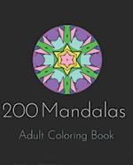 200 Mandalas Adult Coloring Book