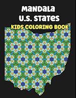 Mandala U.S. States Coloring Book for Kids: Mandala Coloring Pages for Children Ages 8-12 